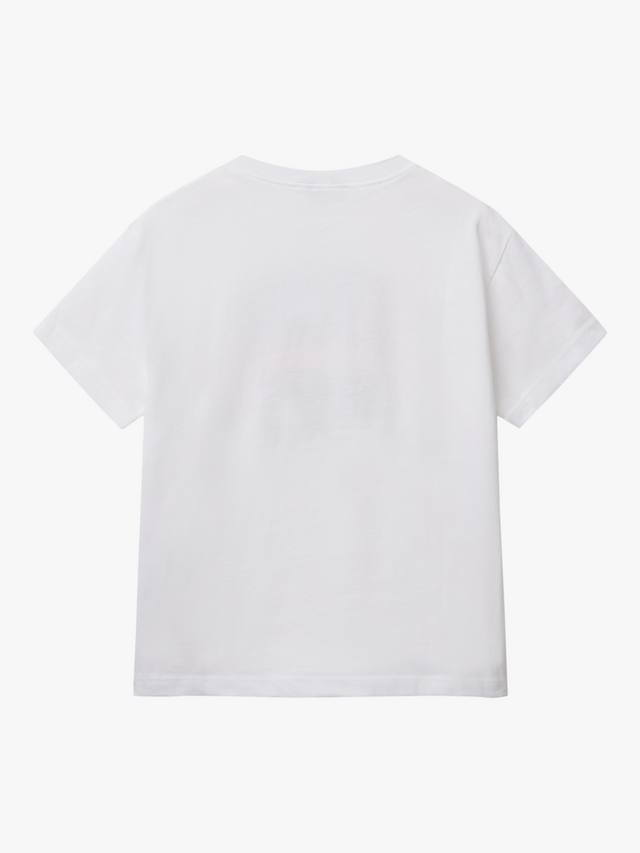Детская футболка с круглым вырезом Benetton, White — фото 2
