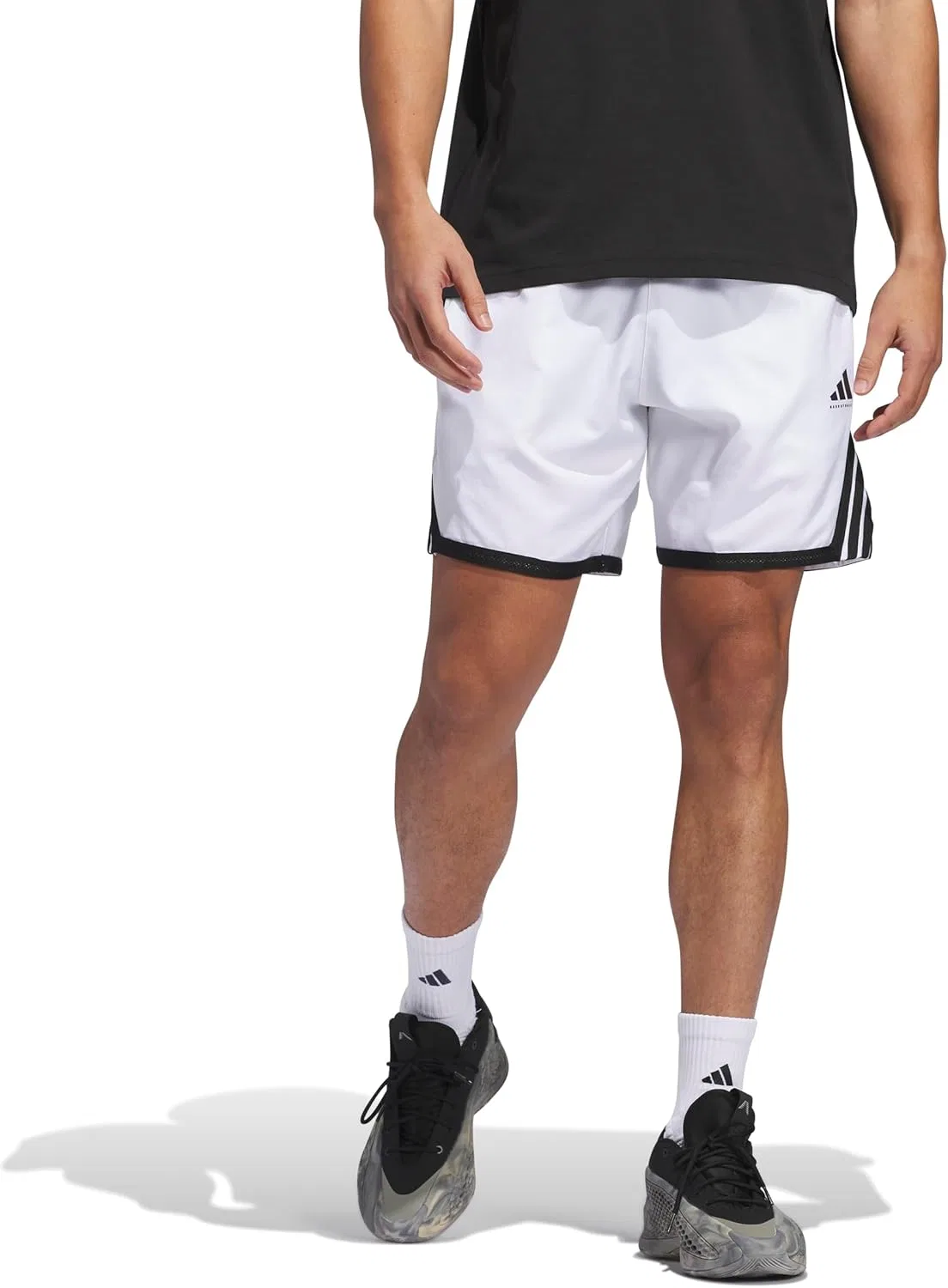 Шорты баскетбольные adidas Crazy Lite, цвет White/Black
