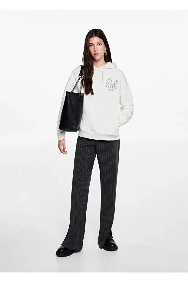 Детское худи для девочек с принтом Off-White Mango Woman, Off White — фото 2