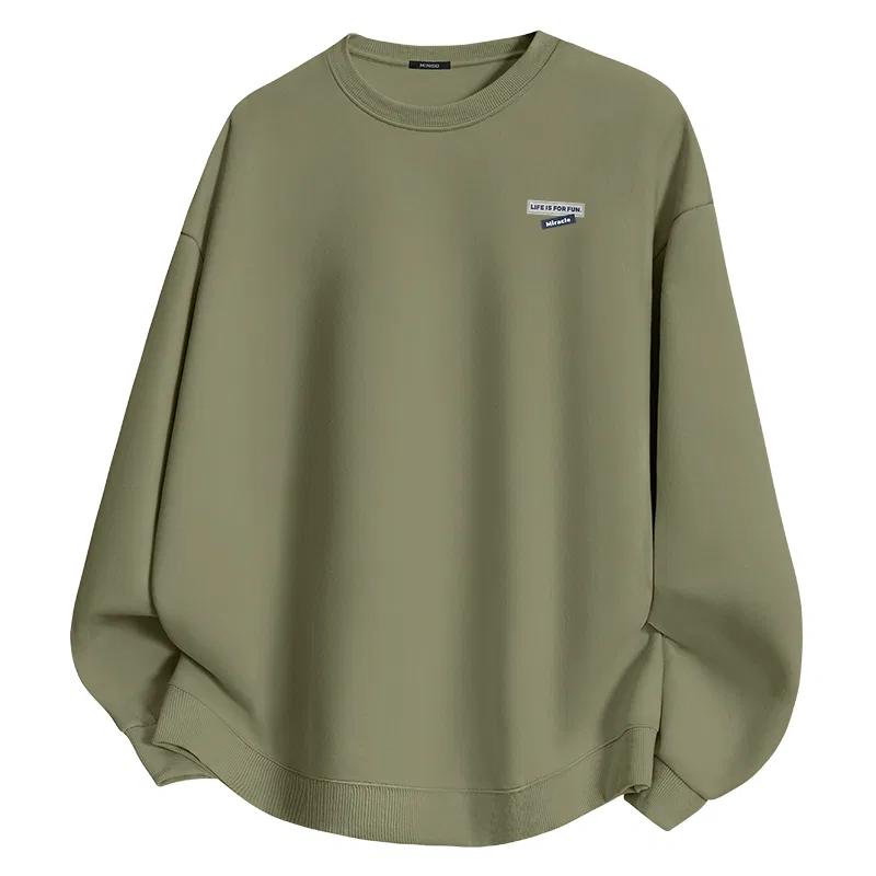 Детское свитшот с круглым вырезом MINISO, Gray Pea Green