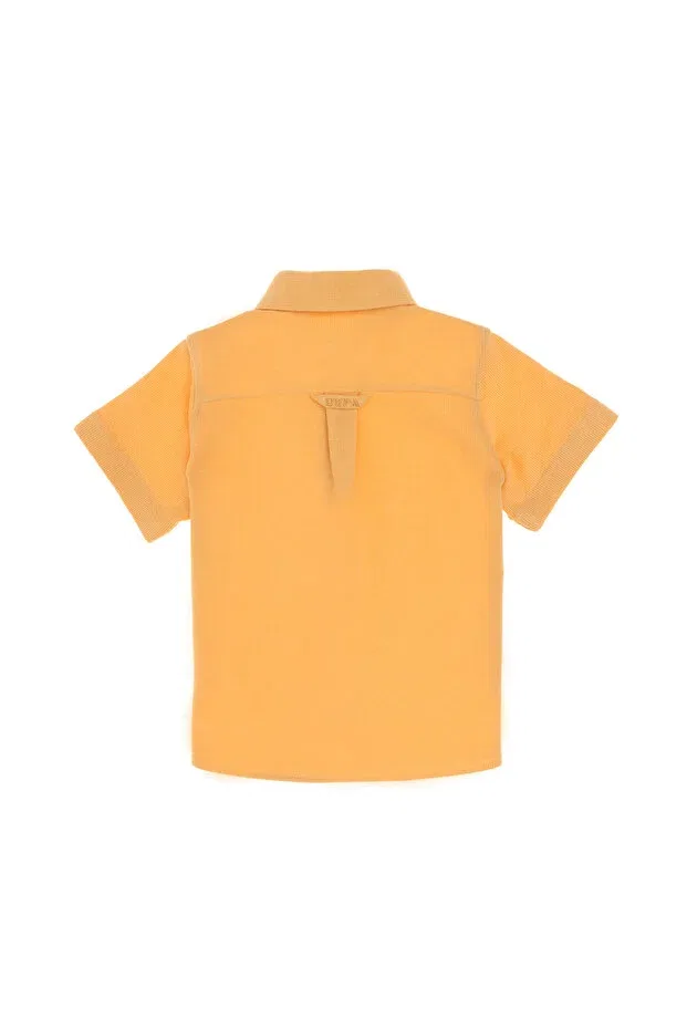 Детская рубашка для мальчиков с коротким рукавом U.S. Polo Assn., Melon — фото 2