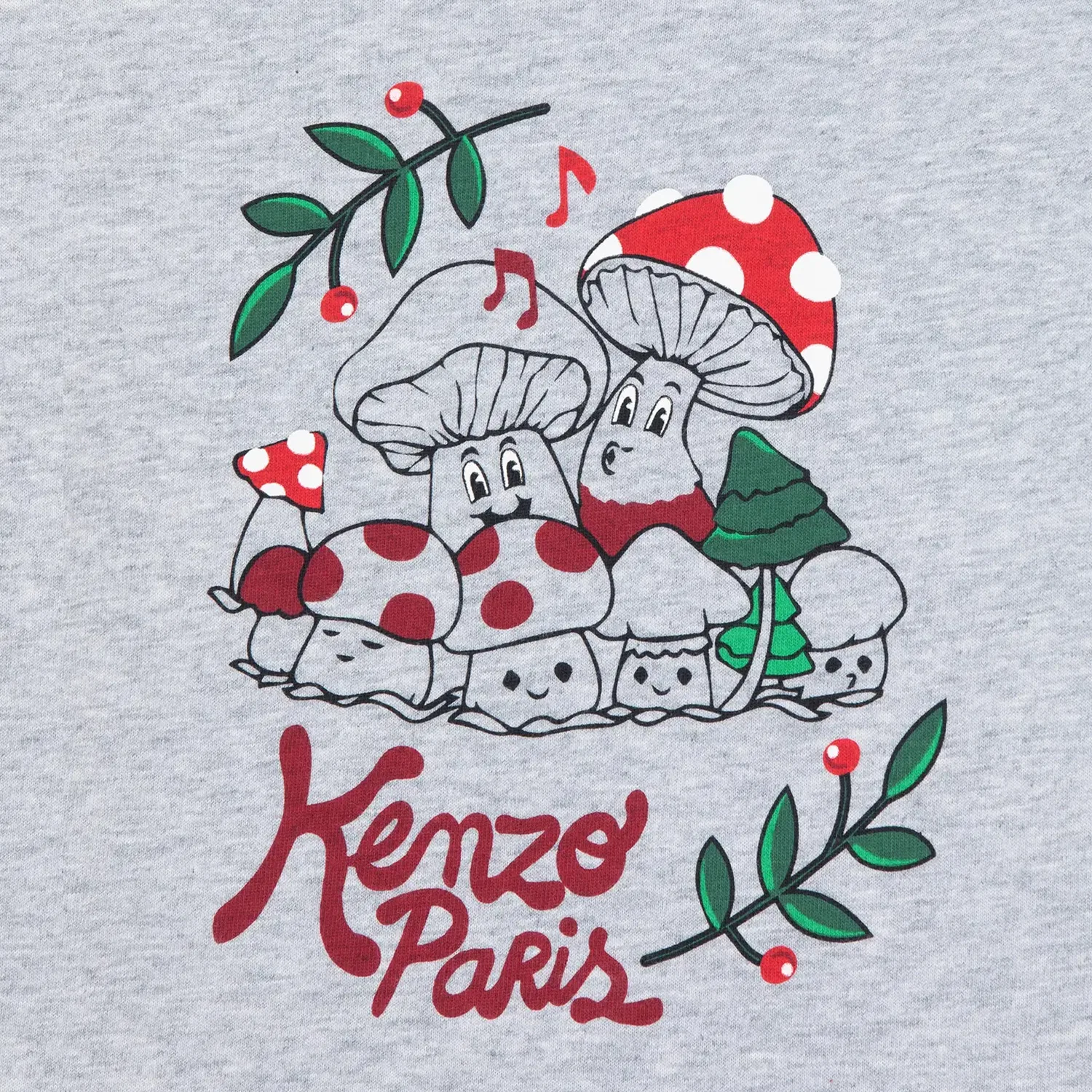 Детская футболка с круглым вырезом KENZO, Gray — фото 4