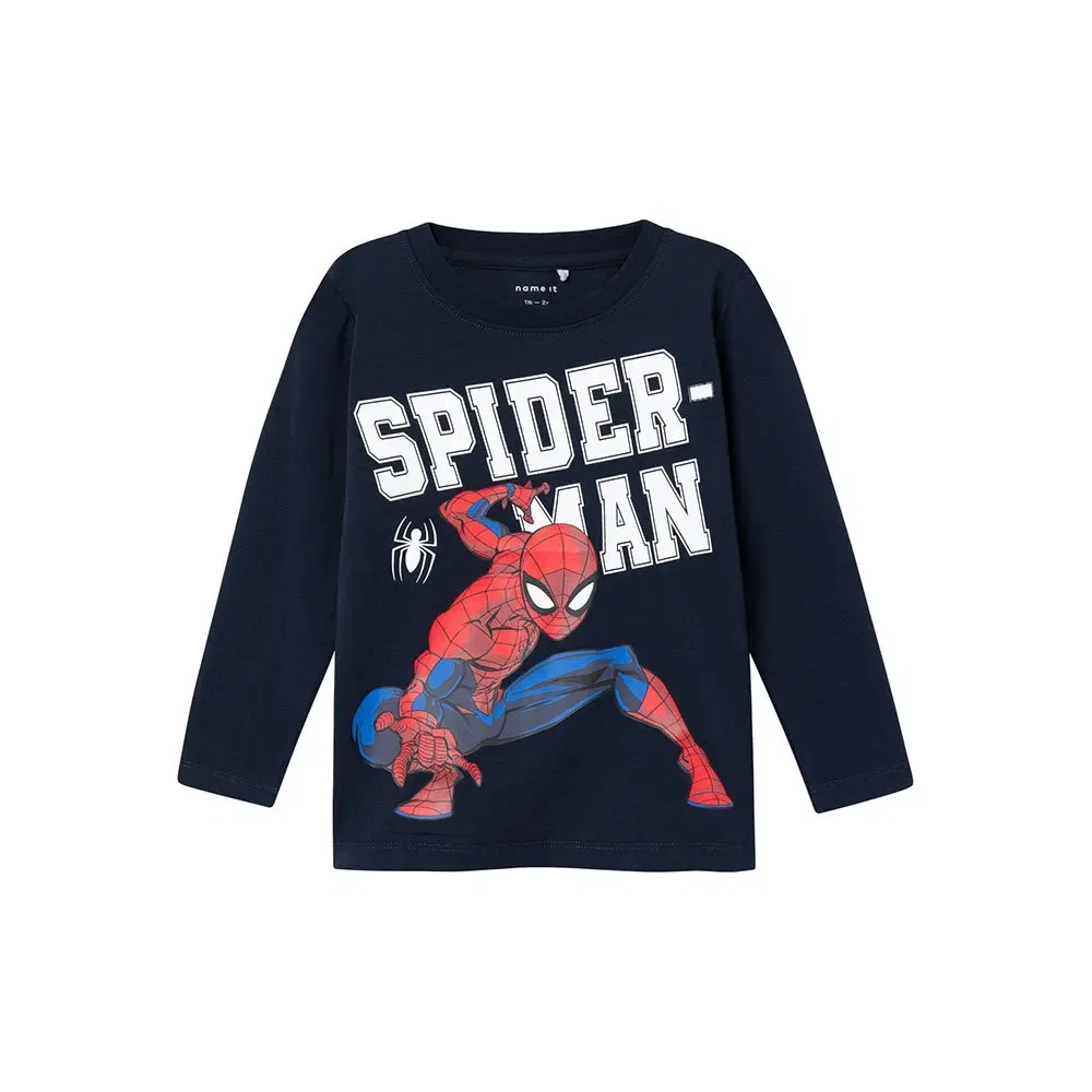 Футболка с длинным рукавом Spiderman Name It, синий