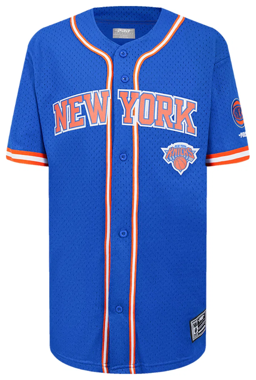 Детская рубашка с коротким рукавом из сетки New York Knicks Classic Mesh Pro Standard, Orange/Royal Blue