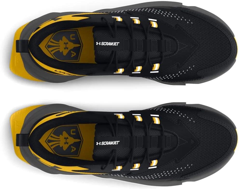 Детские кроссовки для бега Scramjet 6 Under Armour, Black/Taxi/Black — фото 4