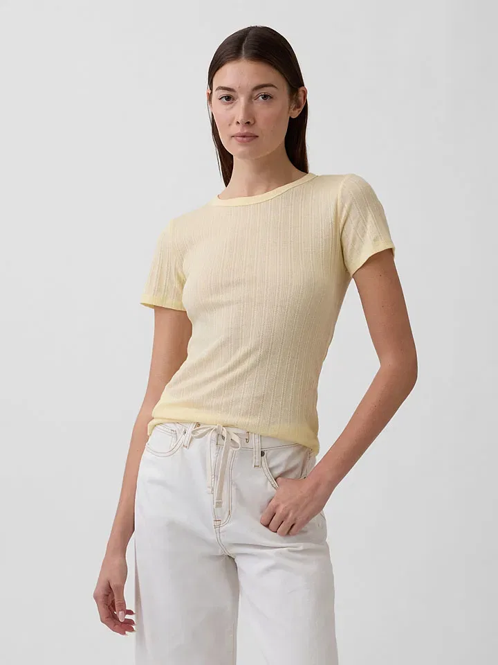 Футболка бежевая Gap, бежевый