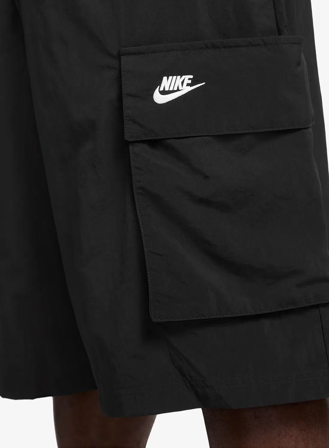 Шорты карго оверсайз Club Nike, черный — фото 4