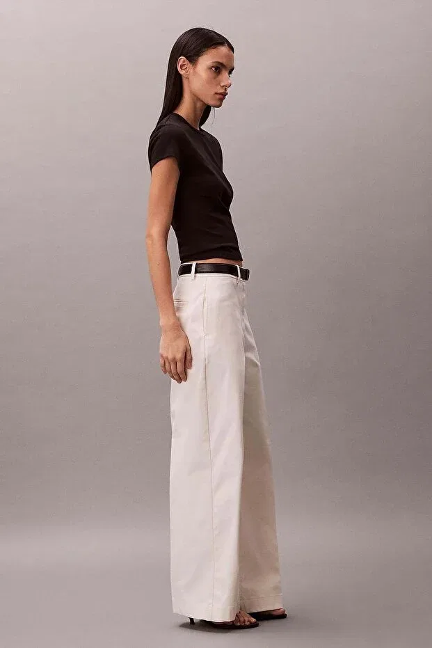 Женские брюки свободного кроя Calvin Klein, White — фото 3