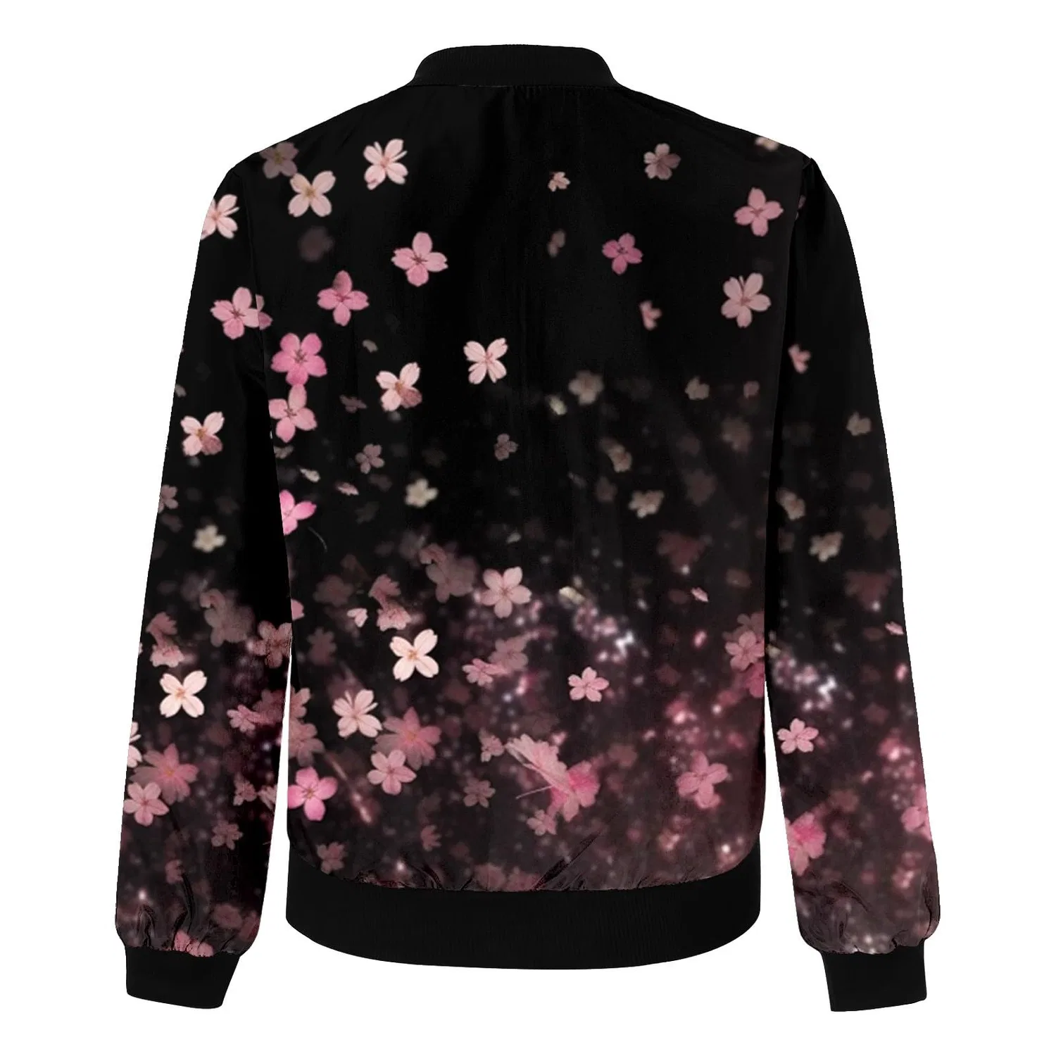 Женская ветрозащитная куртка-бомбер с длинным рукавом Y2K Hiphop Jacket, Black — фото 4