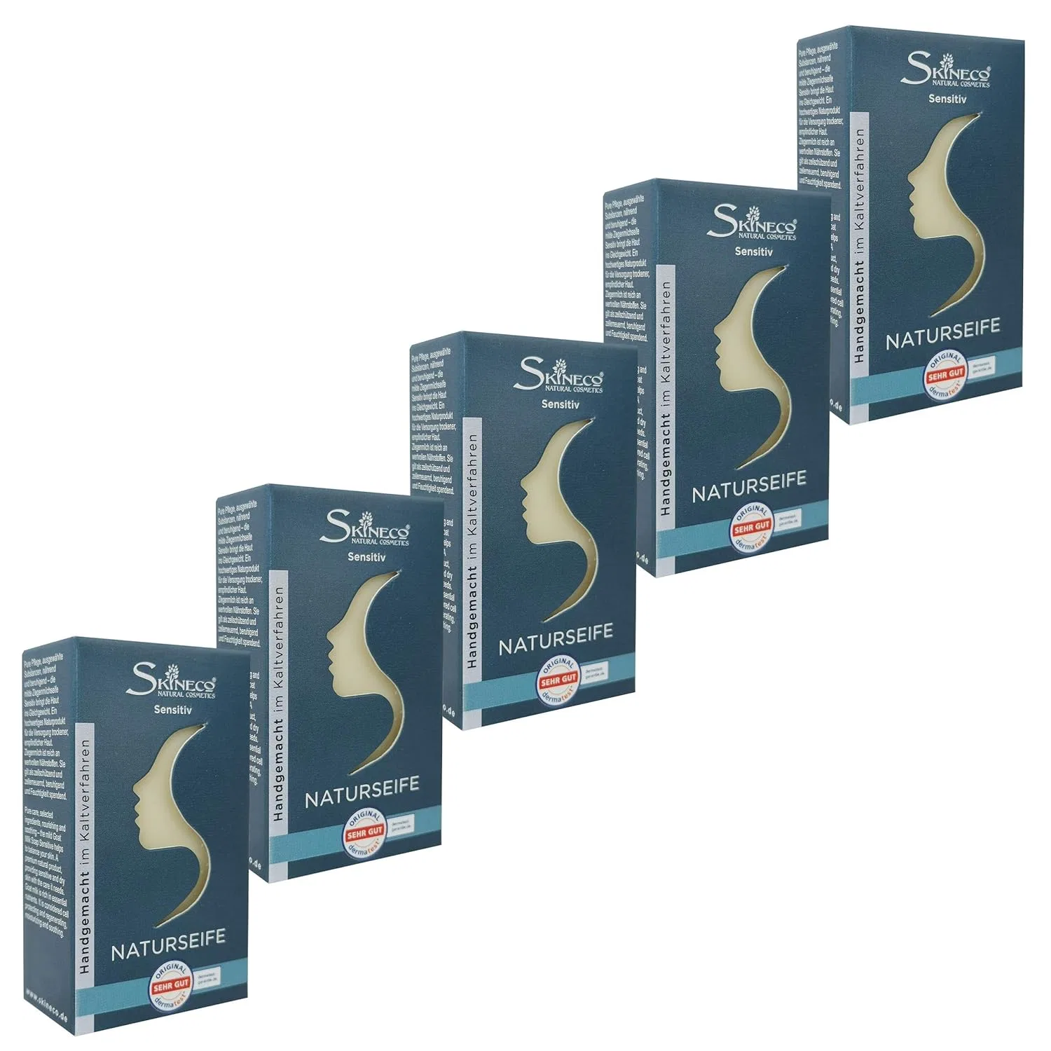 Мыло козье молоко для лица, 5 шт, 450 г, Skineco