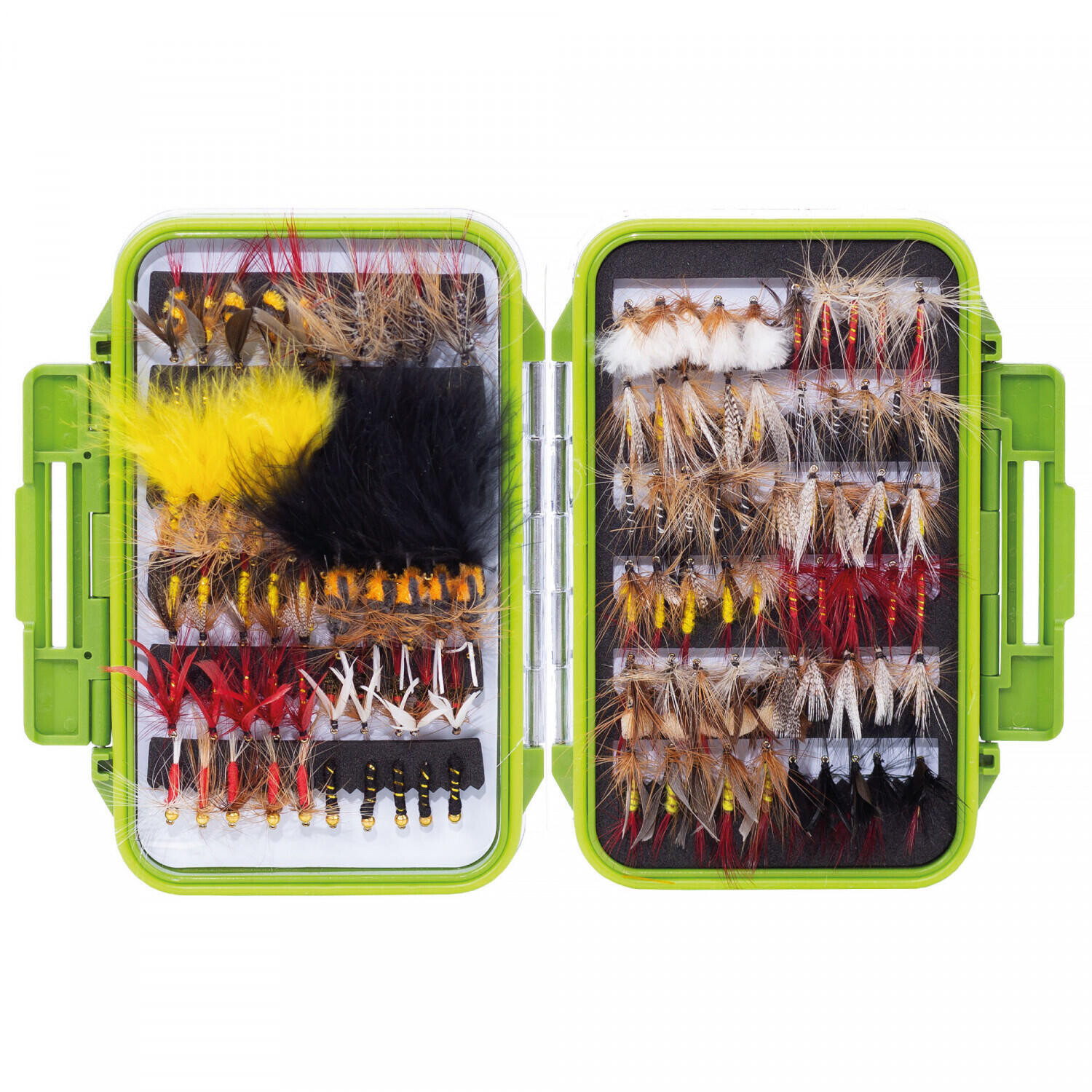 

Набор нахлыстов для рыбалки нахлыстом 120 штук в коробке Zite Fishing