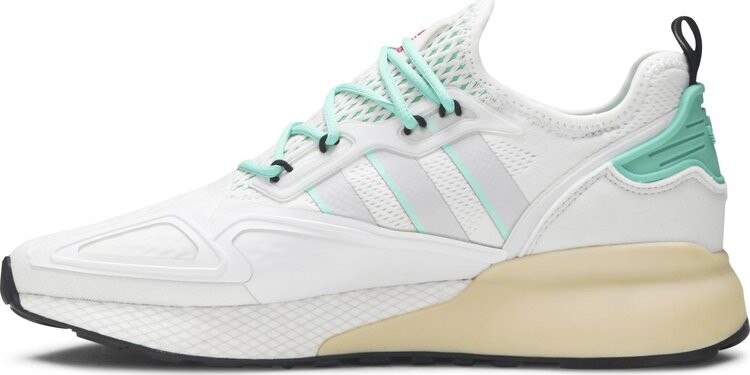 Кроссовки Adidas ZX 2K Boost 'Grey Hi-Res Green', серый — фото 4