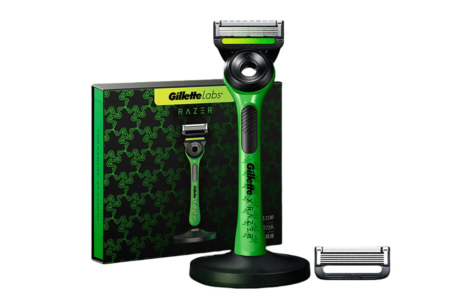 Мужской бритвенный станок с 5 лезвиями Aurora Snake Box Standard, Gillette, Black