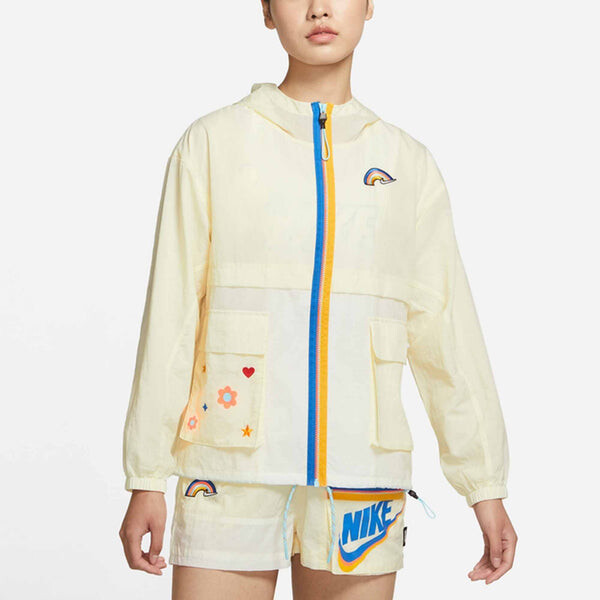 Куртка nsw icon clash куртка ss22 athleisure casual sports куртка с капюшоном осень Nike, желтый — фото 4