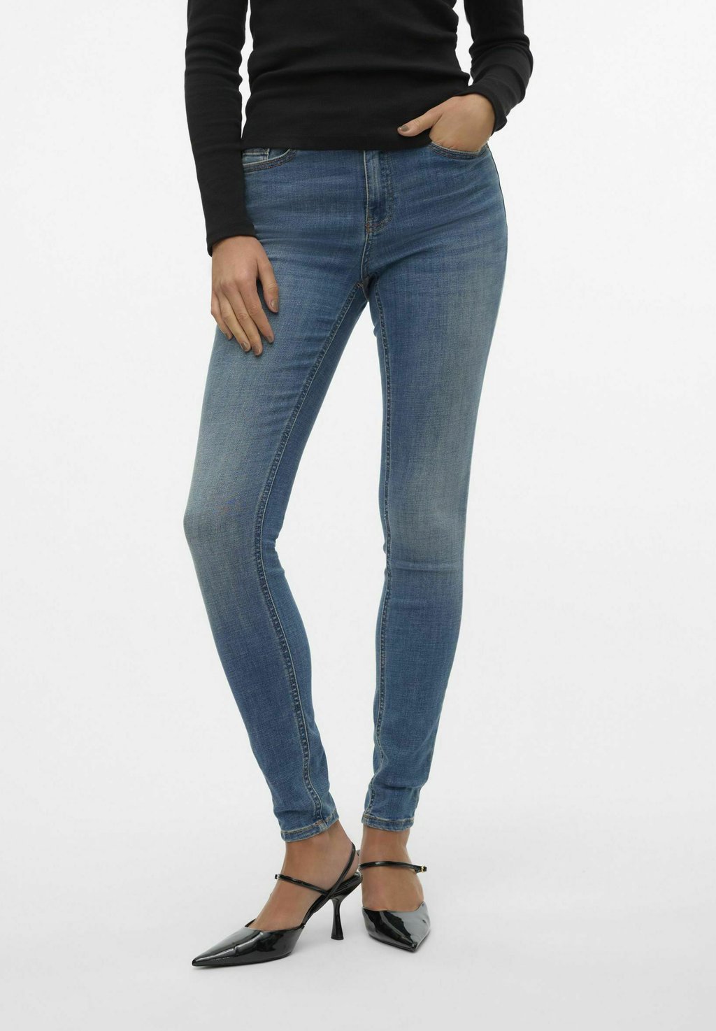 

Джинсы скинни VMFLASH Vero Moda, цвет Medium Blue Denim