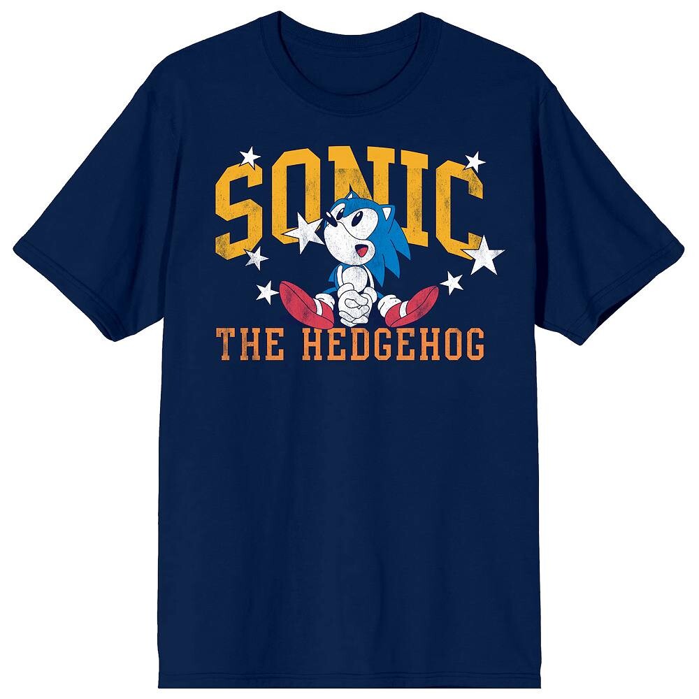 

Мужская футболка с рисунком Sonic The Hedgehog Sonic Licensed Character, синий