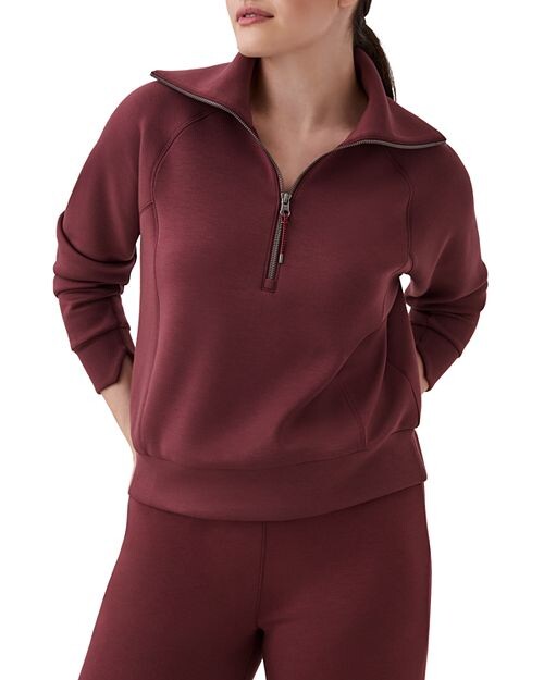 

Толстовка с молнией до половины AirEssentials SPANX, цвет Purple