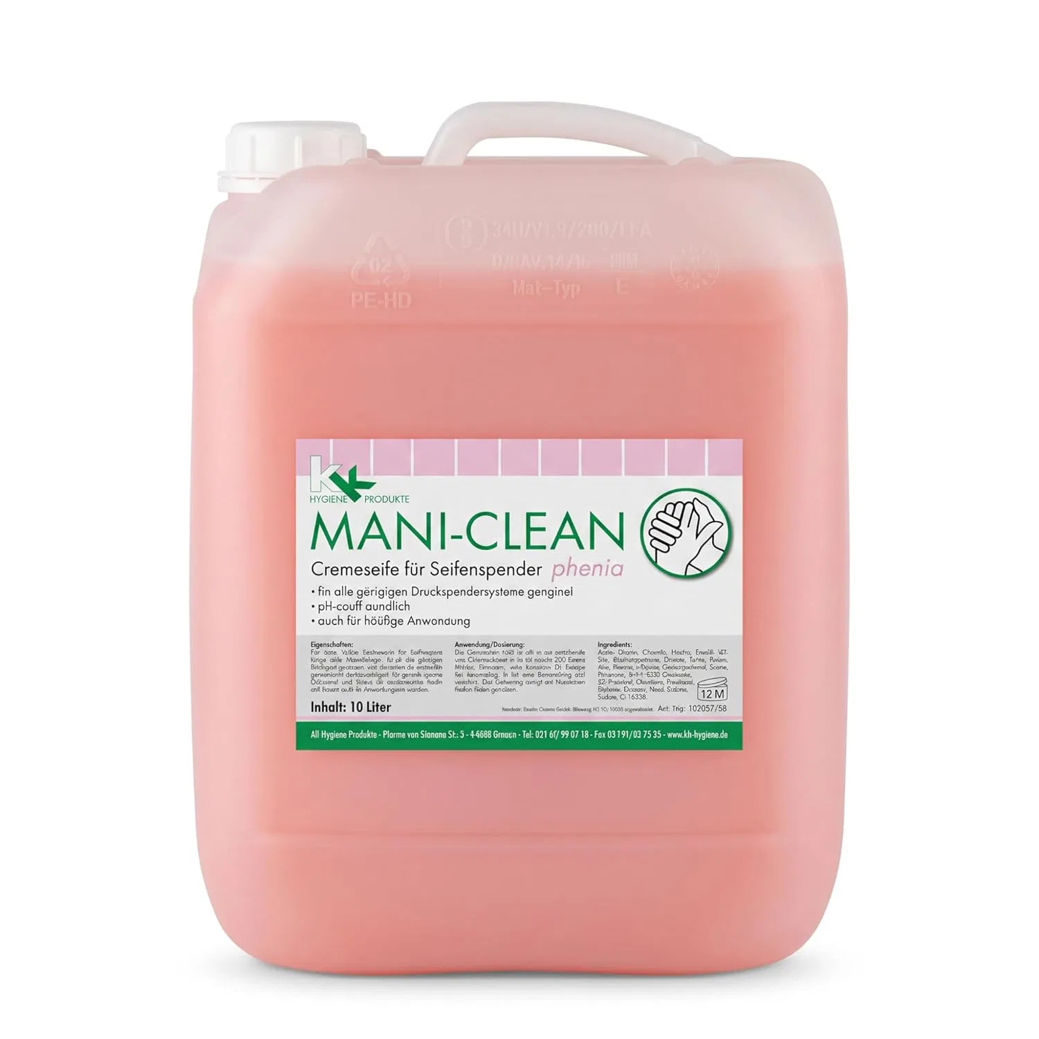 Жидкое крем-мыло «Mani-Clean Phenia» с цветочным ароматом от KK (10 л) Kk