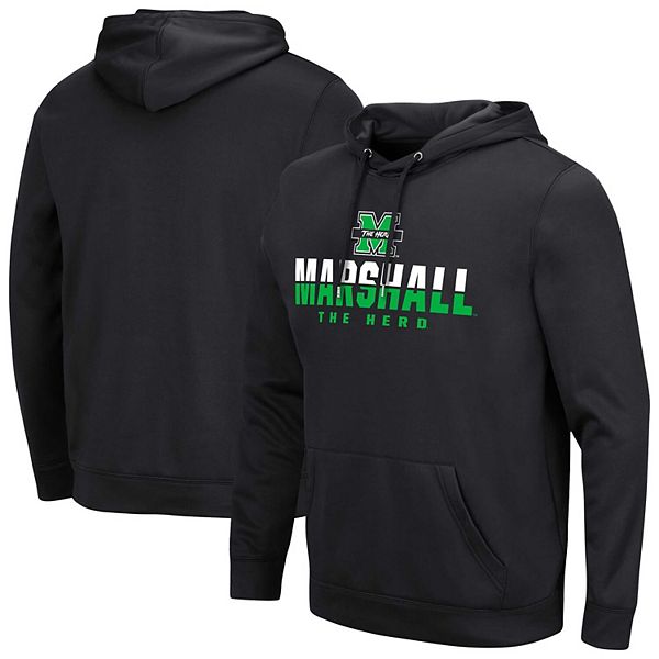 

Мужской черный свитшот с капюшоном Marshall Thundering Herd Lantern Colosseum