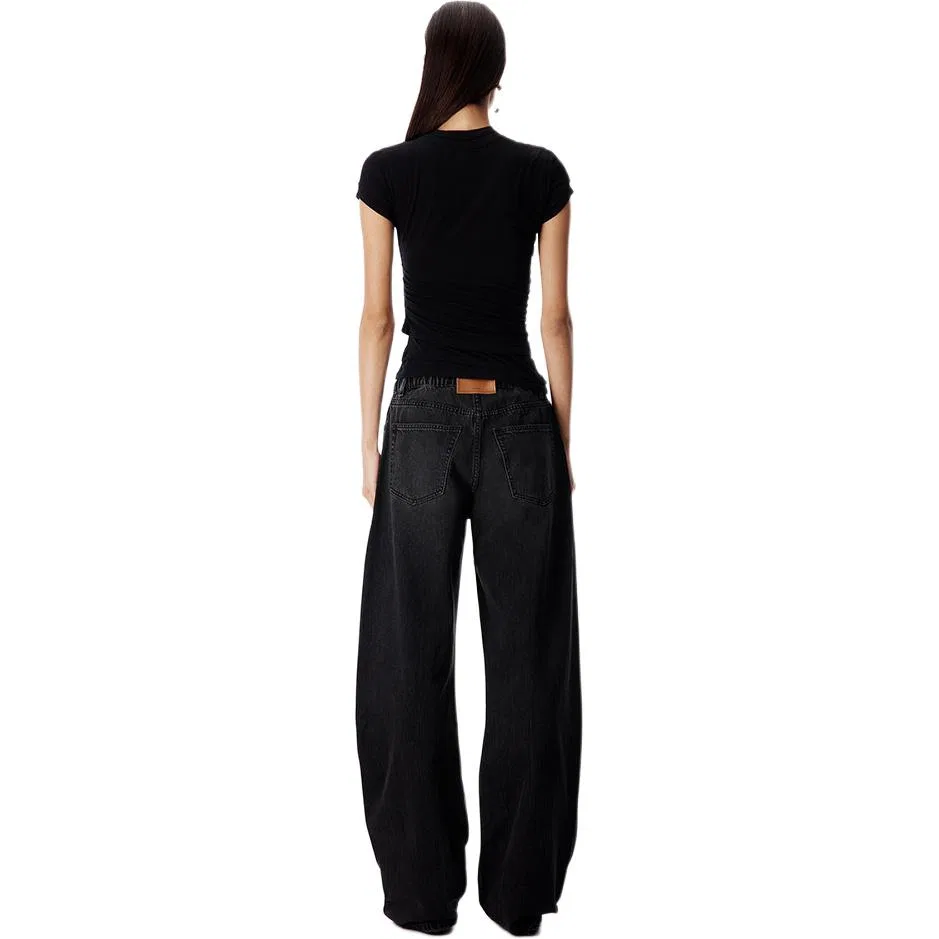 Джинсы женские SS26 Alexander Wang, Distressed Gray — фото 3