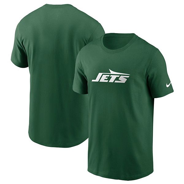 Мужская зеленая футболка New York Jets Primetime Wordmark Essential Nike — фото 2