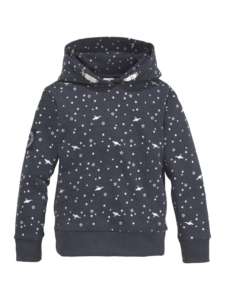 

Толстовка с капюшоном, цвет темно-синий меланж Kangaroos