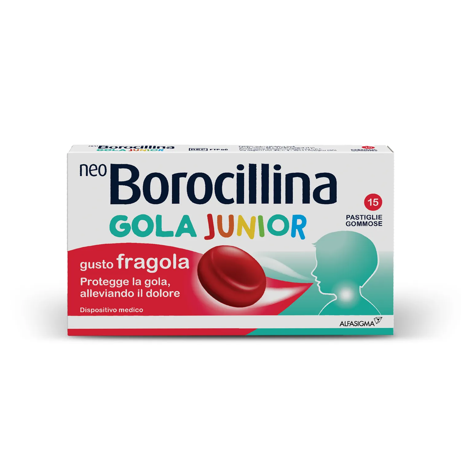 

NeoBorocillina Gola Junior 15 пастилок с клубникой и жевательной резинкой