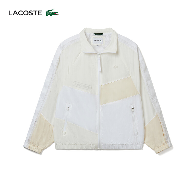 

Куртка мужская Lacoste с застежкой-молнией, белый / светло-оранжевый