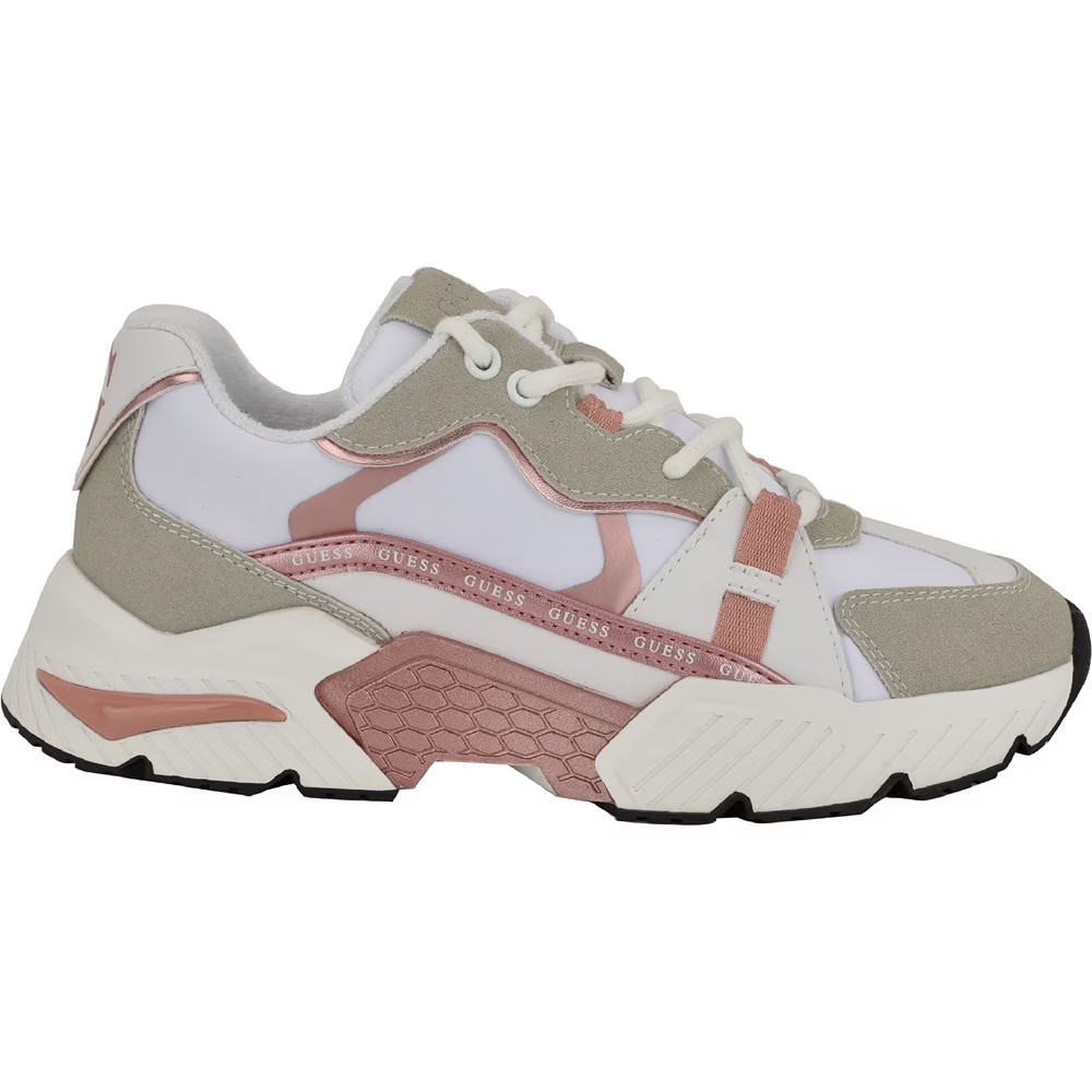 Кроссовки Carrli Guess, white/rose pink/multi — фото 2