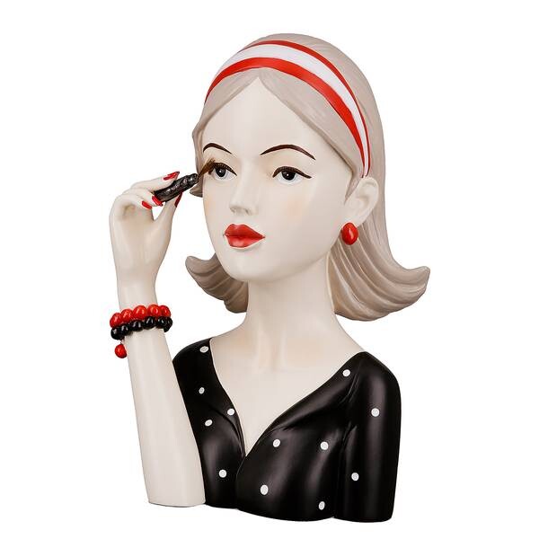 

Декоративная скульптура GILDE Lady mit Wimperntusche, разноцветный