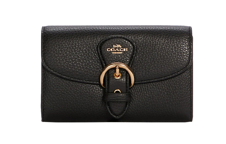 

Кошелек-клатч Kleo Leather Trumpets для женщин черный COACH