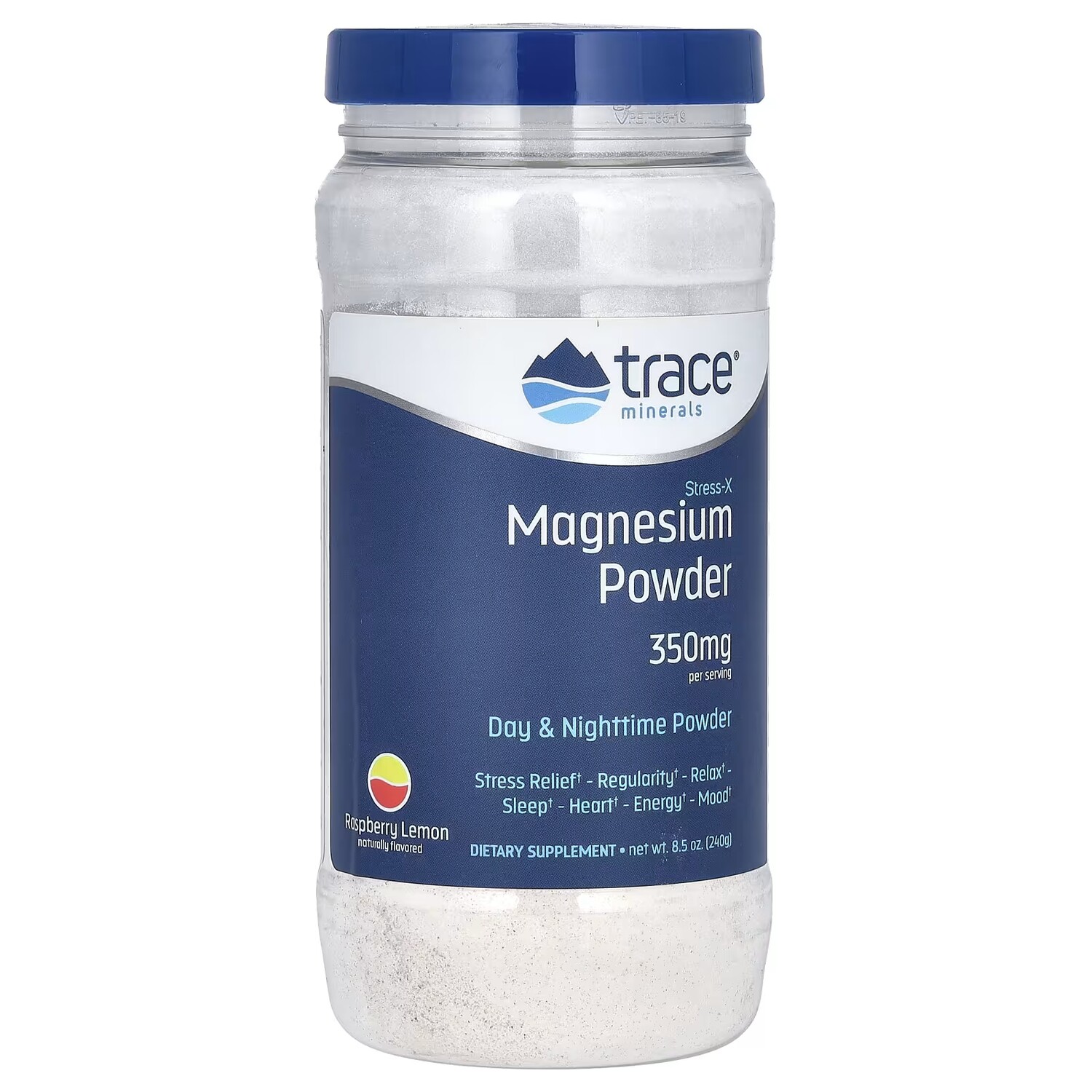 

Магний в порошке Trace Minerals Stress-X малина и лимон, 240 г
