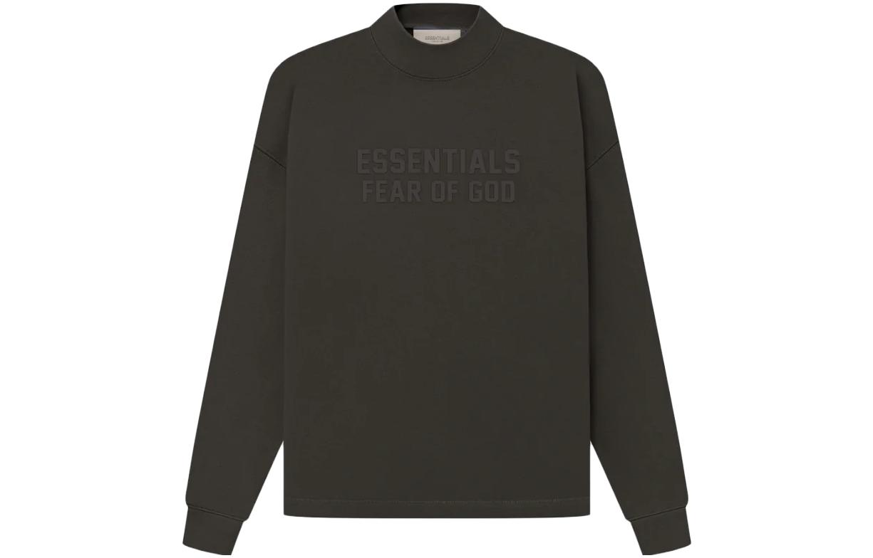 Футболка мужская светло-черная Fear Of God Essentials — фото 2