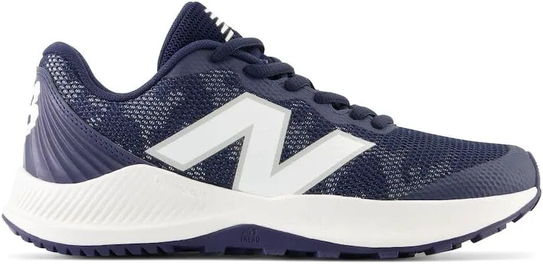 New Balance детские кроссовки FuelCell V7 для игры на искусственном газоне, темно-синий/белый — фото 2