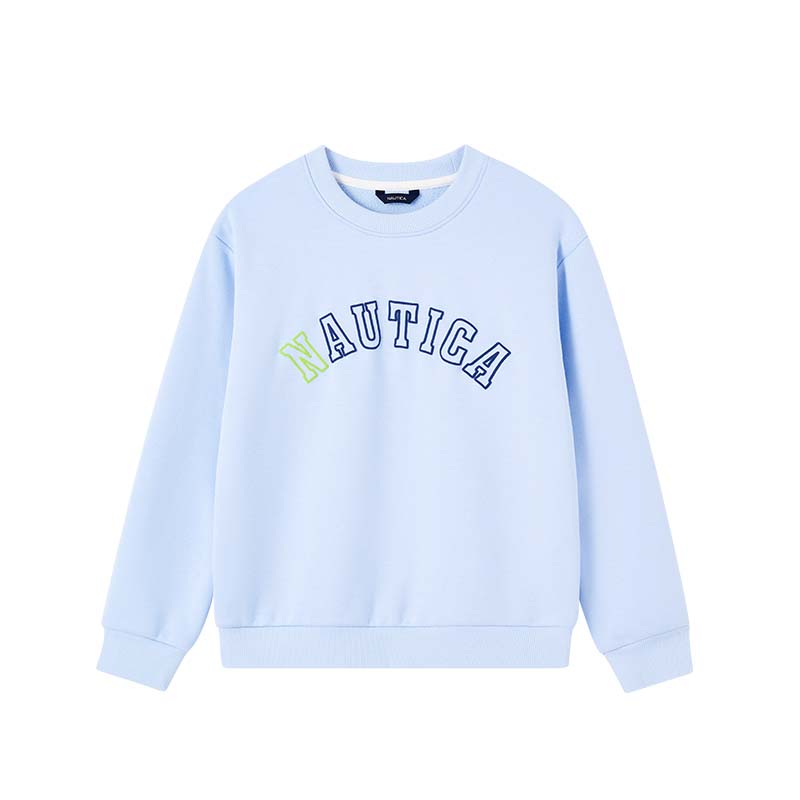 

Свитшот осень зима подростки NAUTICA, светло-голубой