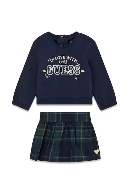 Комплект повседневный из хлопка Guess, синий