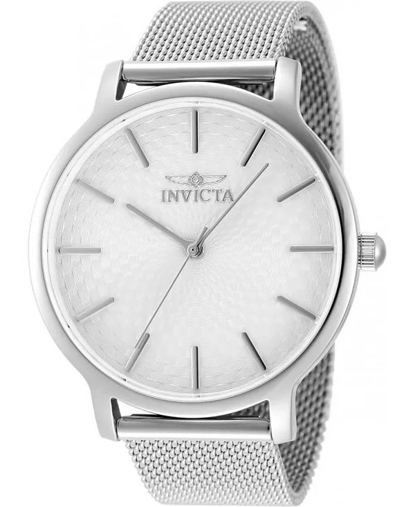 

Часы Lady'S 48972 с кварцевым серебристым циферблатом и диким цветком Invicta, silver