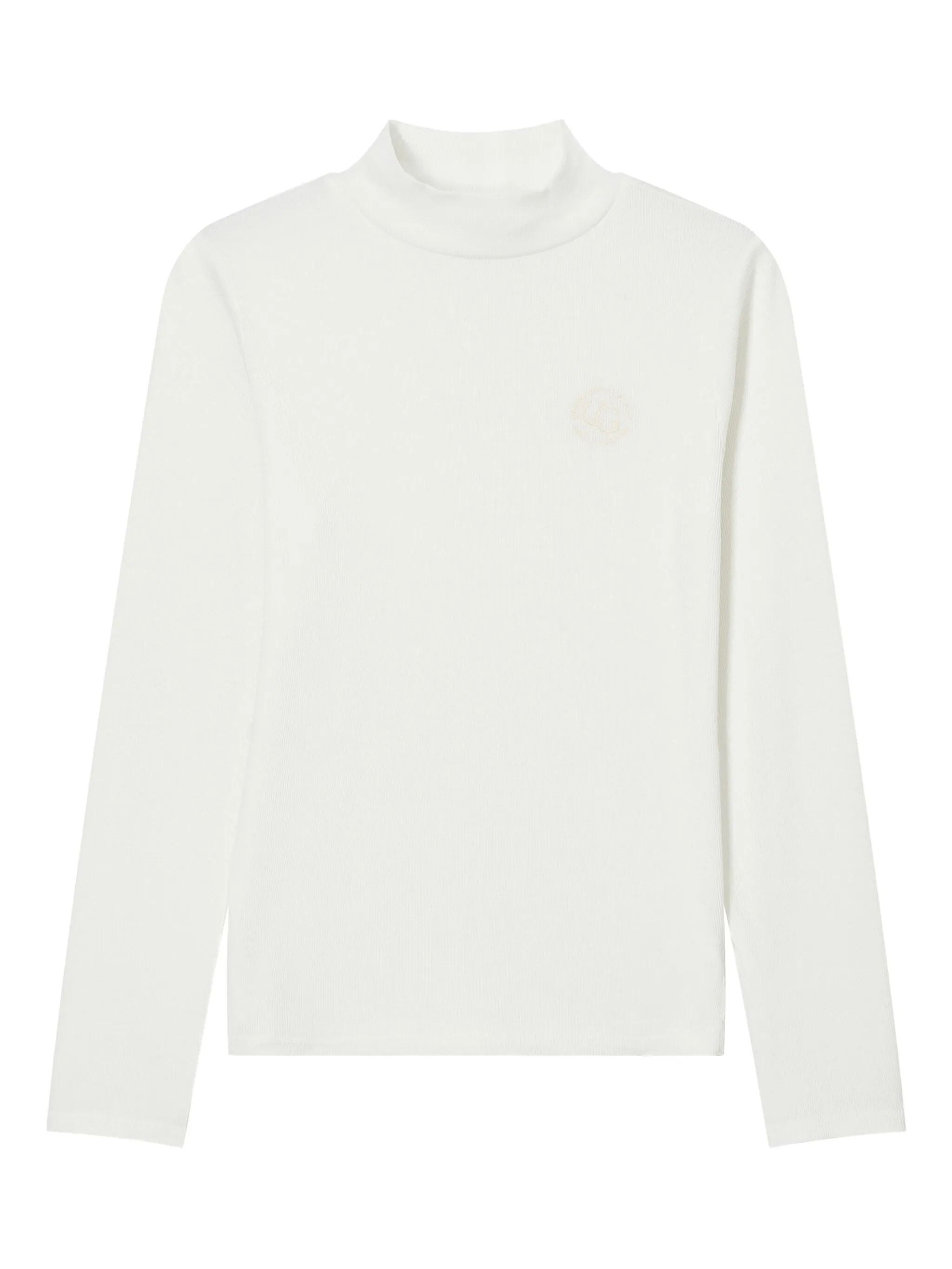 

Футболка в рубчик с вышивкой Chocoolate, белый