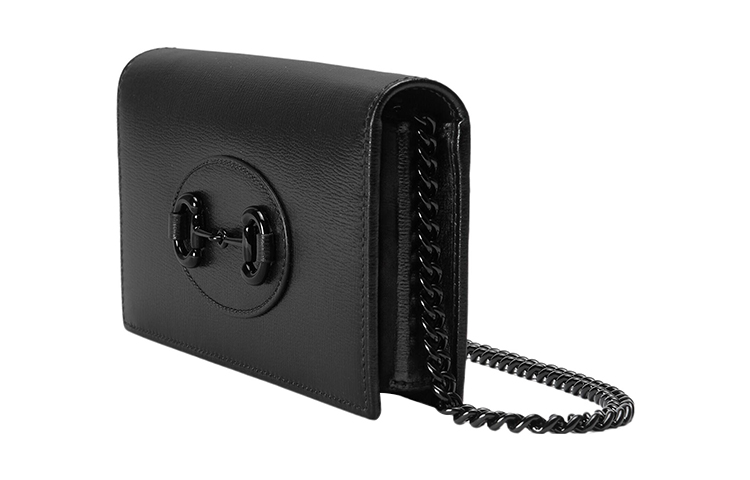 GUCCI Конверт с лошадиным удилом 1955 кожаный маленький клатч на цепочке через плечо — фото 2