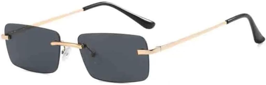 

Солнцезащитные очки с защитой от УФ-излучения UV400 | Панковские, без оправы, розово-голубые | Линзы конфетных цветов для занятий спортом на открытом воздухе и вождения DSVIGF, Gold Gray