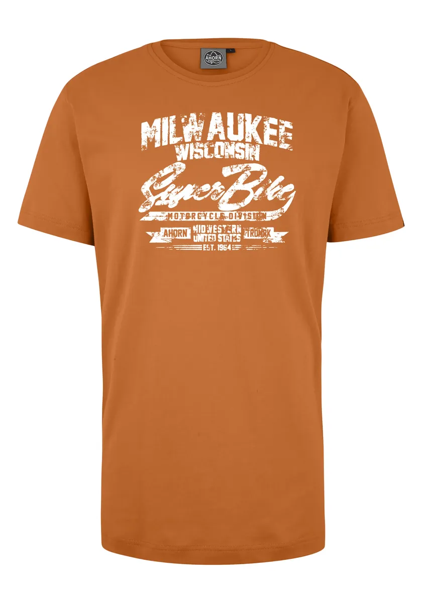 

AHORN SPORTSWEAR Футболка "MILWAUKEE" с классной надписью, цвет Orange