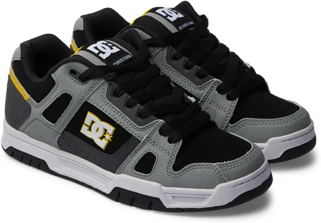 Кроссовки для скейтбординга DC Shoes, серый/желтый