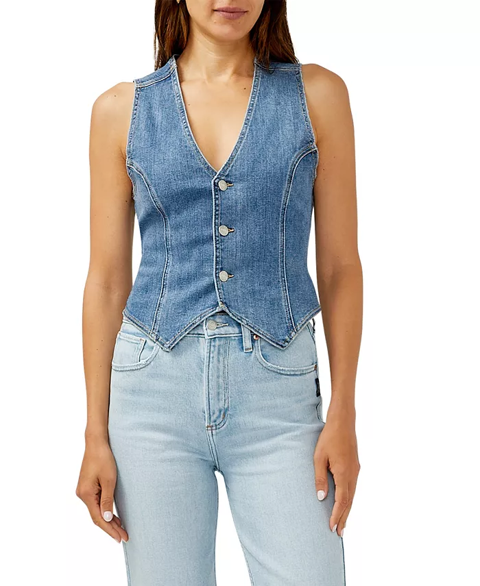 

Женский джинсовый жилет Silver Jeans Co., синий