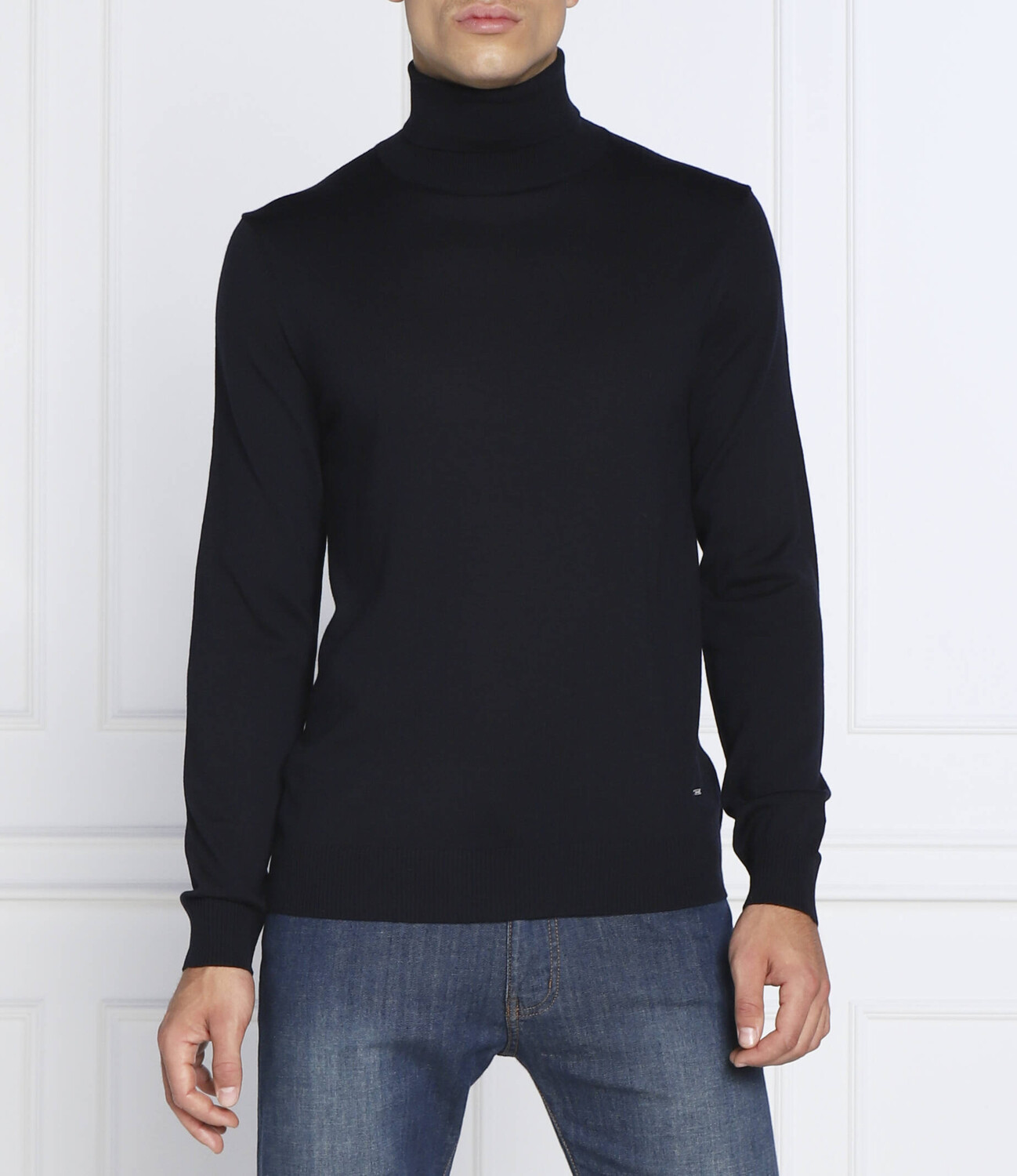 

Свитер из шерсти Joop! slim fit, темно-синий