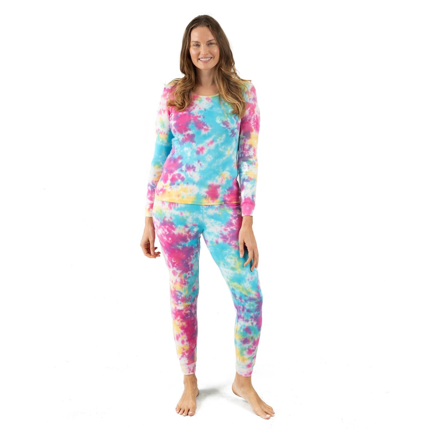 

Женская хлопковая пижама из двух предметов Leveret Tie Dye Leveret