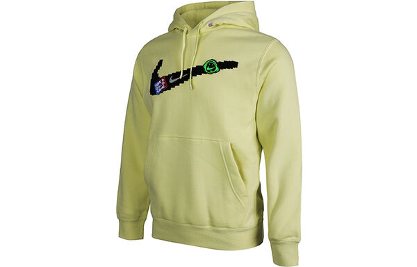 Толстовка Nike Sportswear Club Fleece Men Orange/Green, зеленый — фото 2