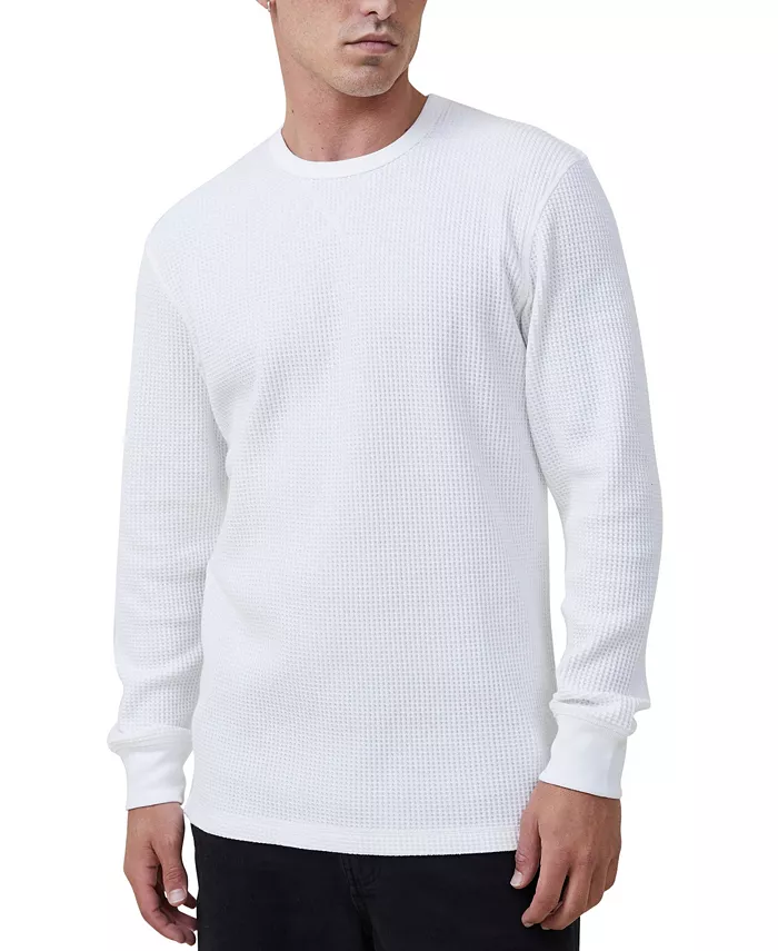 

Мужская футболка с длинным рукавом в рубчик COTTON ON, красный