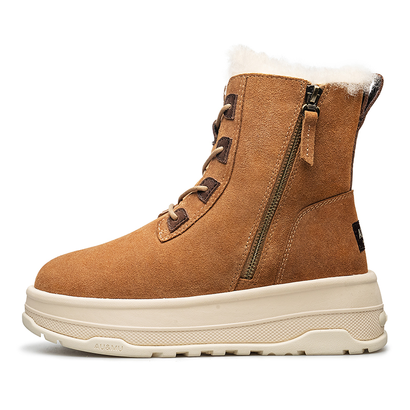 

AU&MU Унисекс зимние сапоги каштан, цвет Chestnut