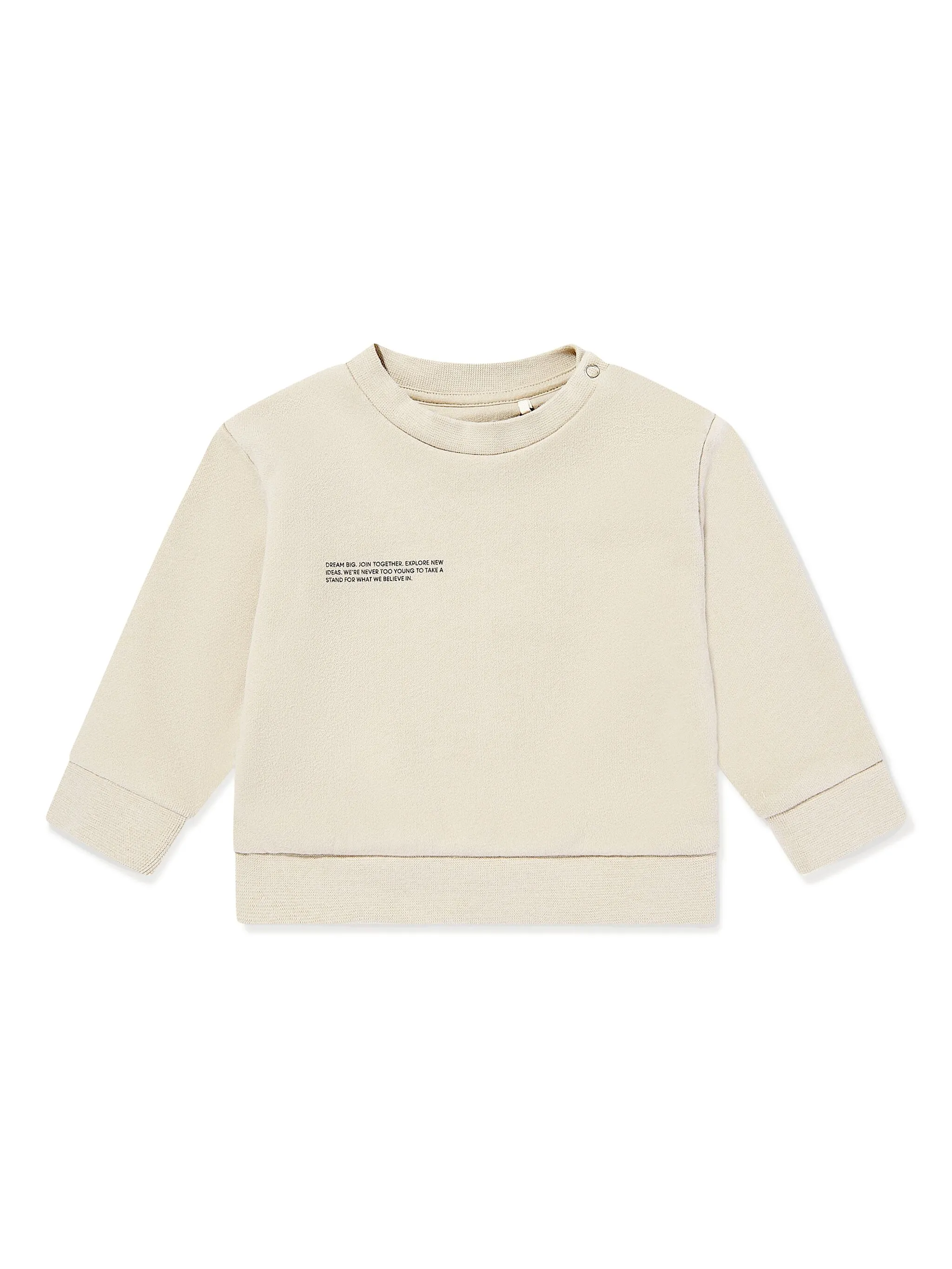 

Толстовка с логотипом Pangaia Kids, бежевый