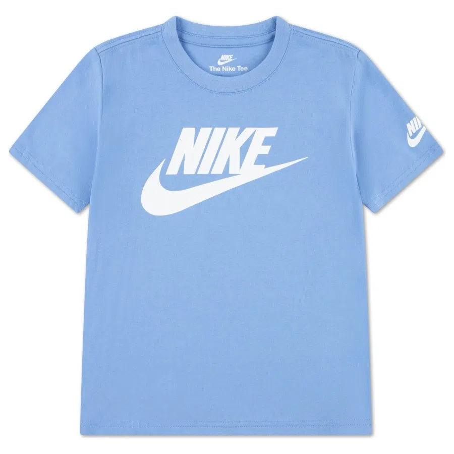 Детская футболка с длинным рукавом Futura Evergreen Nike, Зелено-белый
